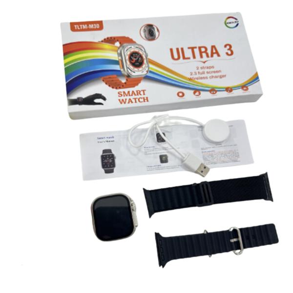 [KT-13263] Reloj Universal M30 Ultra 3 Smartwatch Negro