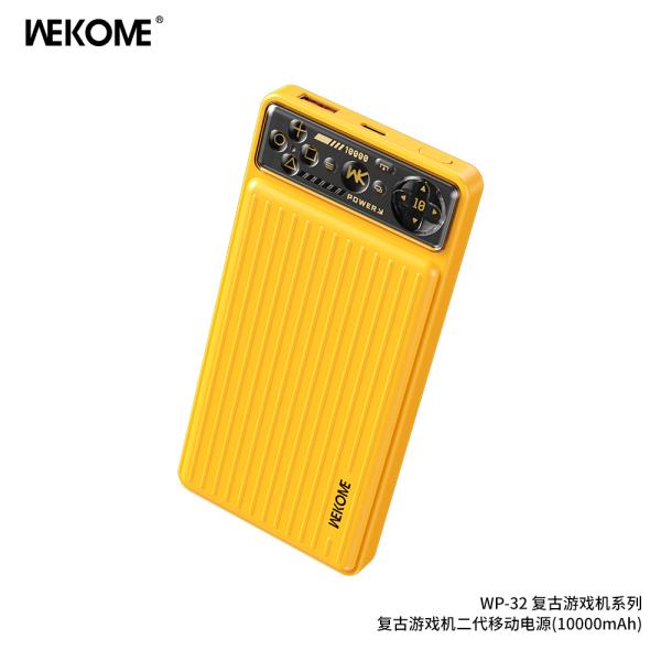 [KT-12358] Wekome Bateria Emergencia Wp-32 Serie Retro 10000mah Amarillo