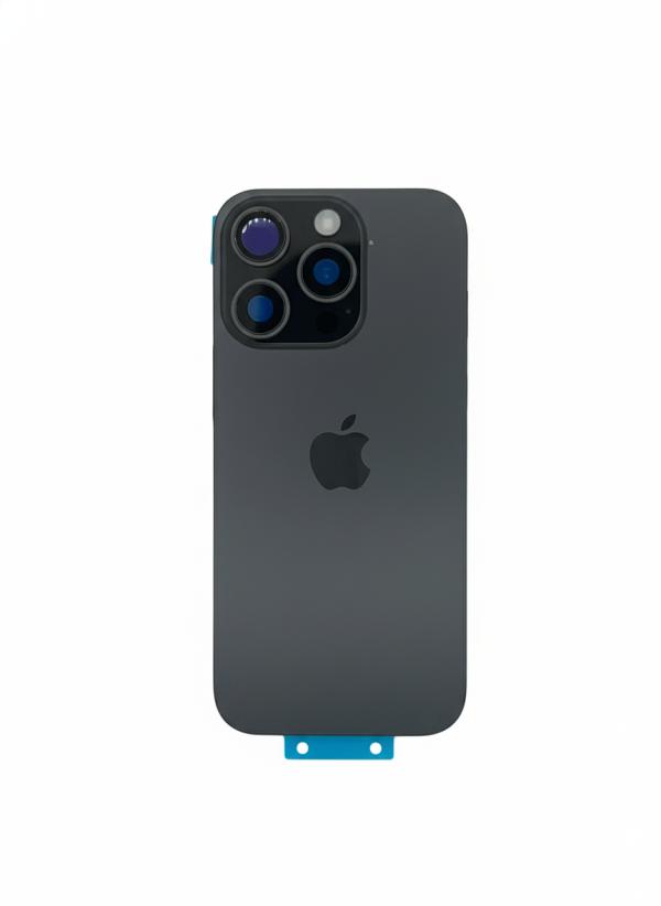 [PC-19230] Repuesto Tapa Iphone Ip 16 PRO Negra Sin Marco
