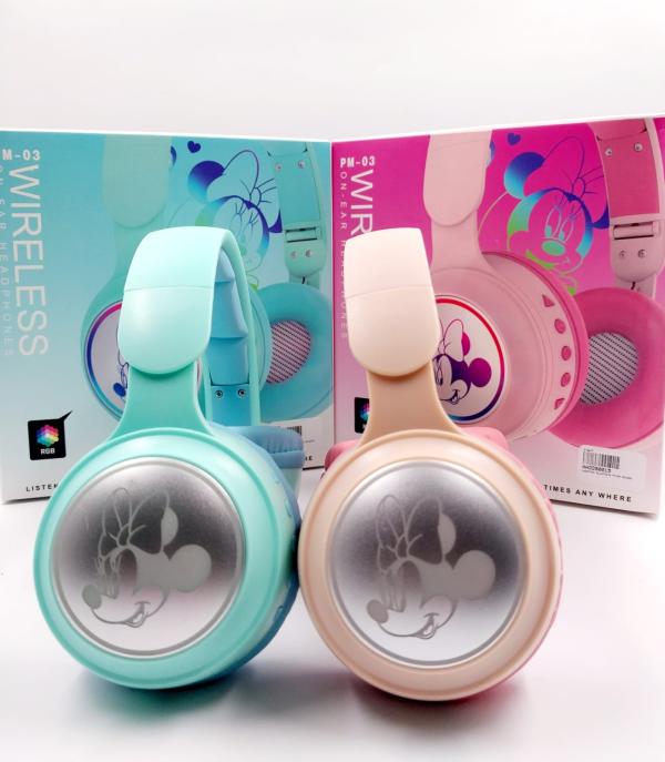 [KT-8579] Audífono Bluetooth Minnie Mouse PM-03 Celeste