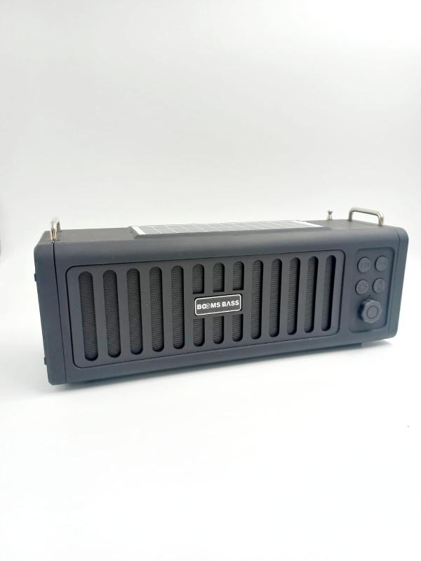 [KT-8088] Parlante Solar L23 Booms Bass Negro - Musica y Linterna