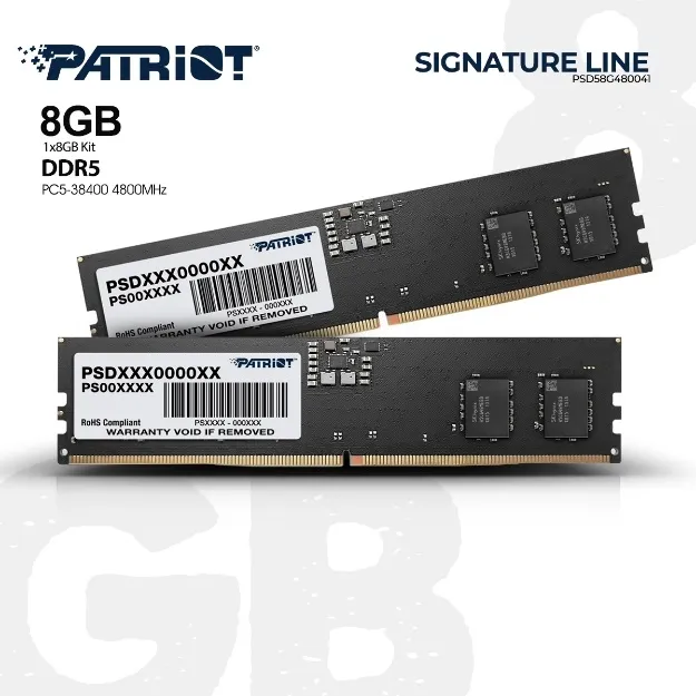 [SB-PSD58G480041] Patriot Ram 8GB Ddr5-4800 Udimm