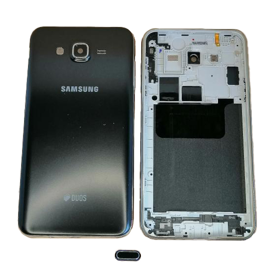 Tapa Samsung Galaxy J7 J700 Negra Con Marco Repuesto Original