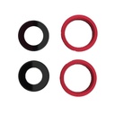 Apple Lente Camara iPhone 13 Rojo Con Marco Original