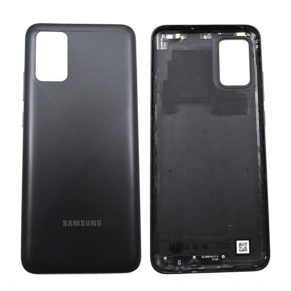 [PC-13766] Samsung Tapa Trasera Galaxy A02s Negra Original Repuesto