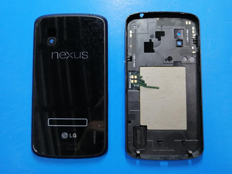 [PC-5121] Tapa Lg Nexus 4 E960 E950 Negra Sin Marco Original