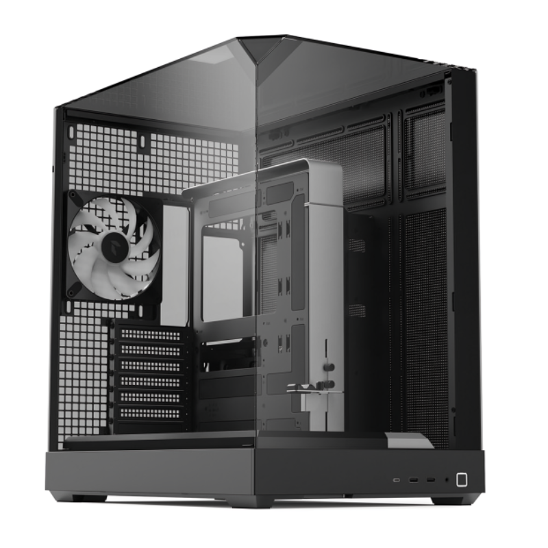 [CP3282] Case Apnx V2-BK-V1 Mid Tower Negro 4 Ventiladores