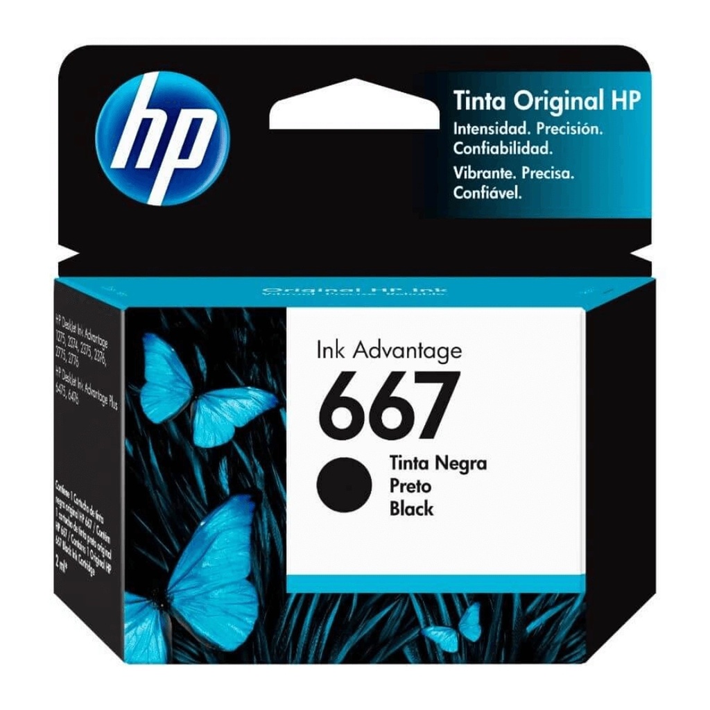 [3301049] Tinta HP 667 Negro 3YM79AL Cartucho Original