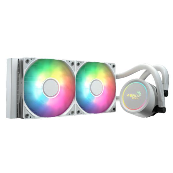 [CP4110] Enfriamiento Liquido Aerocool Abyss L240R Blanco Rgb Aio 240mm