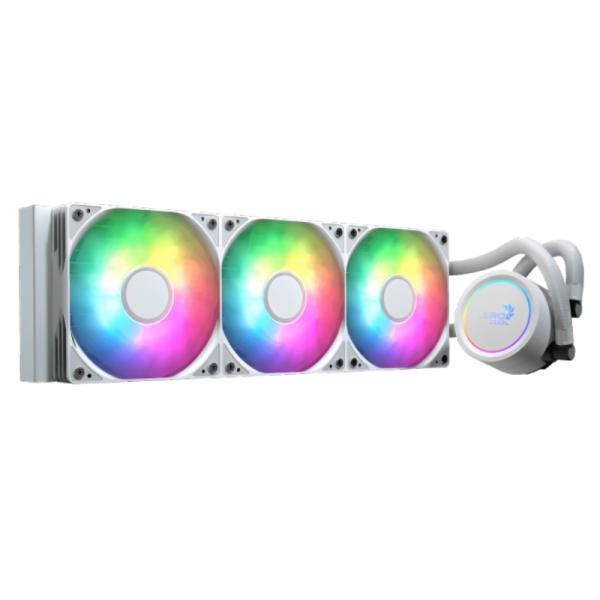 [CP4114] Aerocool Abyss L360R WHT Enfriamiento Liquido RGB 360MM Blanco