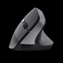 Trust Mouse Ergonómico Negro Inalámbrico Recargable - 25145