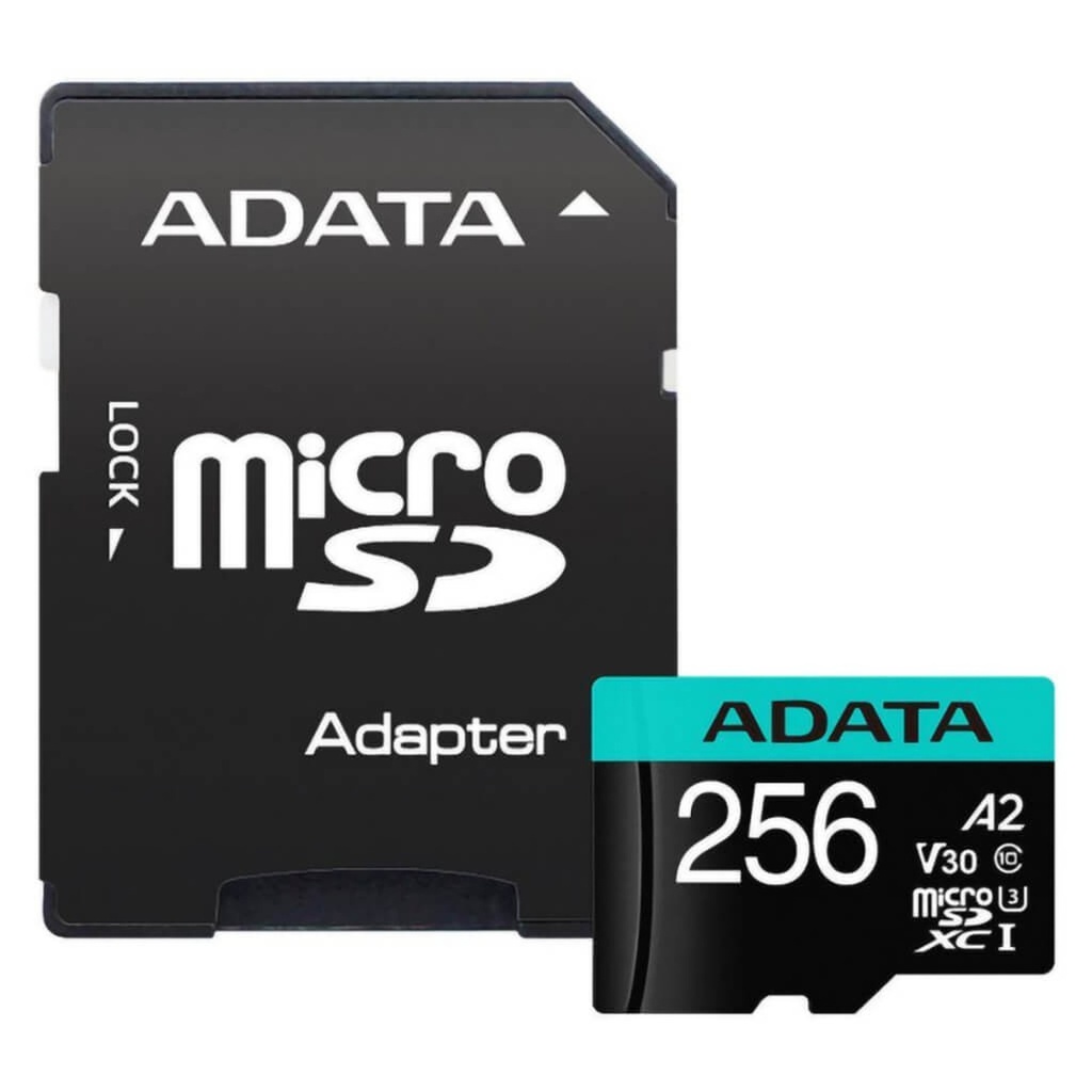 [16019] Memoria MicroSDXC Adata 256GB Velocidad 100MB/s AUSDX256GUI3V30SA2-RA1