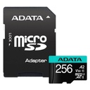Memoria MicroSDXC Adata 256GB Velocidad 100MB/s AUSDX256GUI3V30SA2-RA1