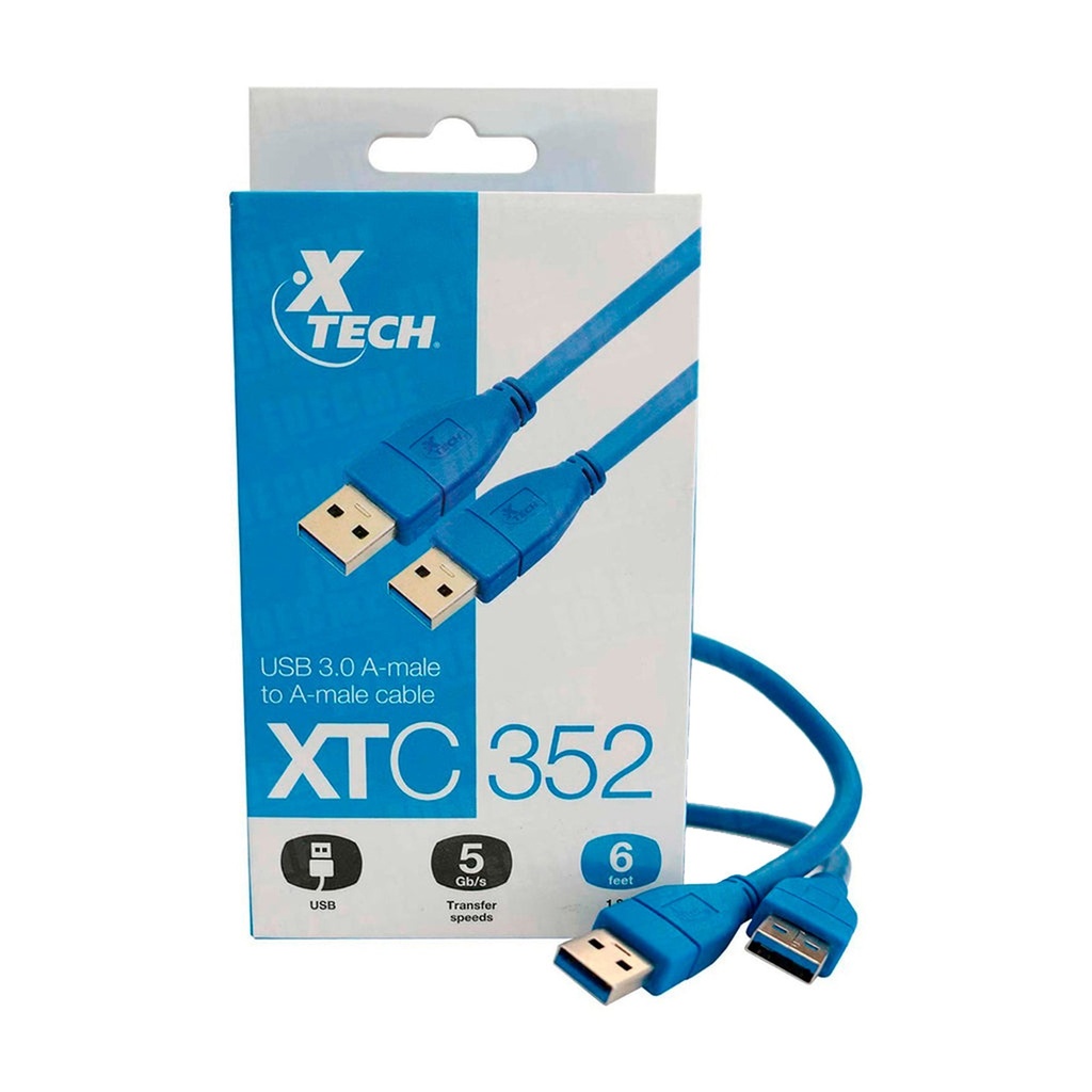 [AB004XTK50] Xtech Cable USB 3.0 Azul 6ft XTC-352