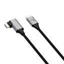 Xtech Cable USB-C a USB-C Ángulo Recto 3m Negro XTC-531