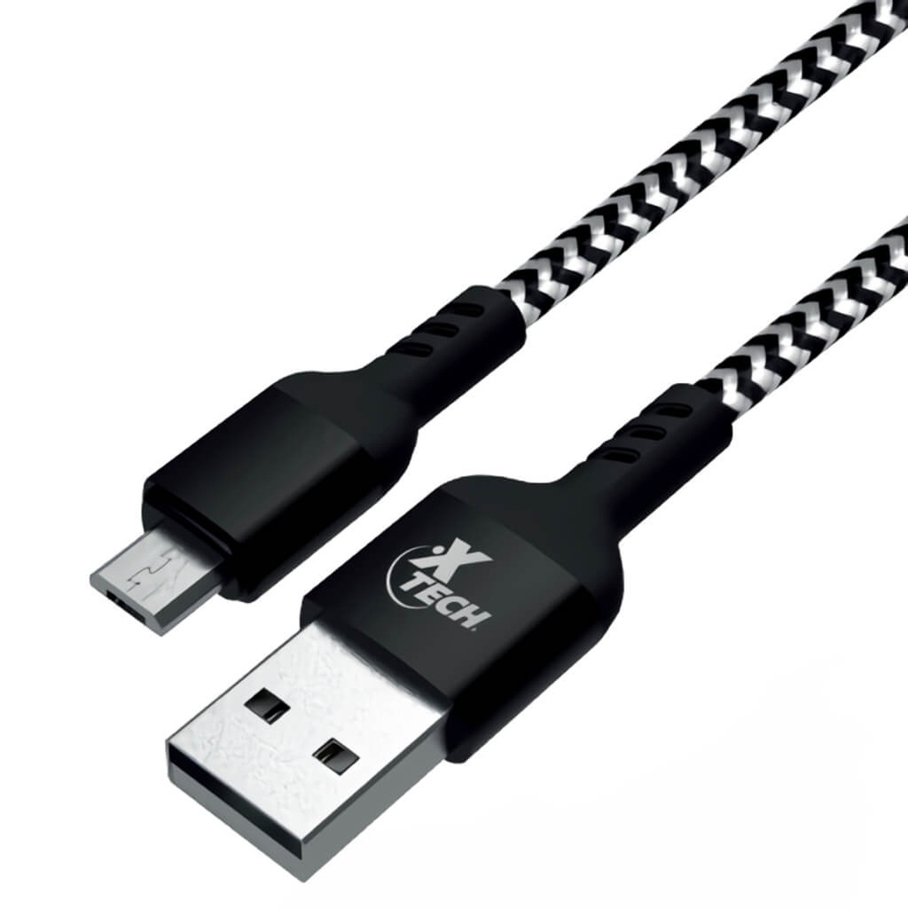 [AB004XTK59] Xtech Cable USB A a Micro USB 5 Pin Trenzado 1.8m XTC-366