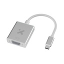 Xtech Adaptador USB-C a VGA Aluminio Plata XTC-552