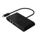 Belkin Adaptador Carga y Multimedia USB-C VGA, HDMI, 1GbE AVC004btBK