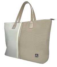 [AN121KLX51] Klip Xtreme Bolso Tote para Notebook 15.6" Poliéster Beige/Blanco
