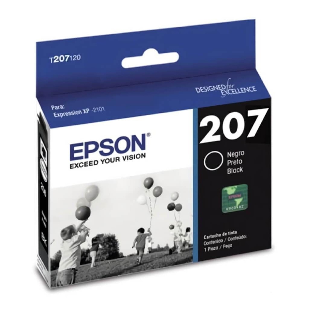 [AS101EPS50] Epson T207 Cartucho Tinta Negra 5ml Original Expression Home