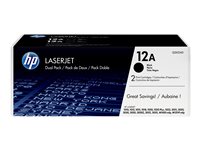 [AT225HEW46] HP 12A Paquete de 2 Cartuchos Toner Negro Original LaserJet Q2612AD