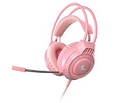 [MM221XTK48] Xtech Headset XTH-564 Wired 3.5mm+USB Pink para Game
