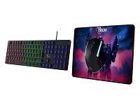[ID223XTK06] Xtech Combo Gaming XTK-535S Teclado, Mouse y Pad USB Negro