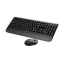 Klip Xtreme KCK-300S Combo Teclado Inalámbrico con Reposamuñecas Español