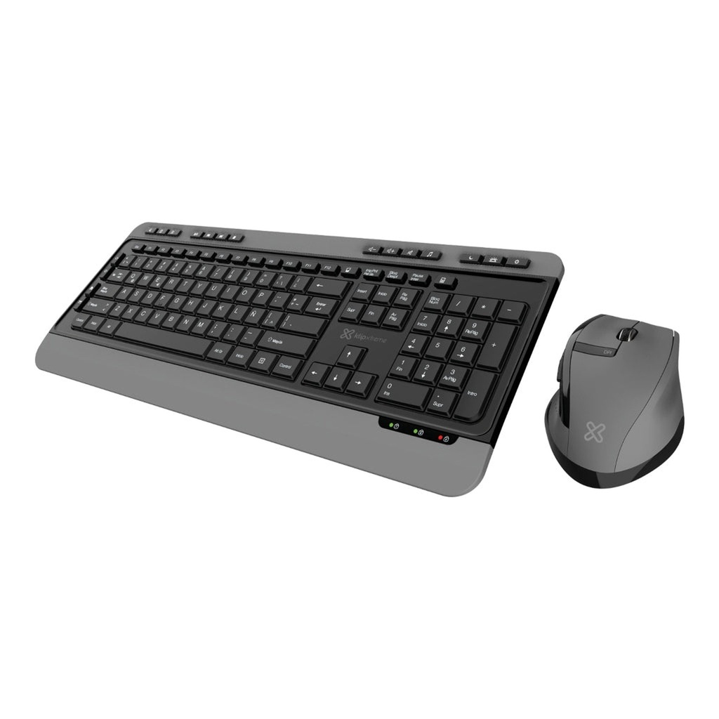 [ID211KLX28] Klip Xtreme Combo Teclado Y Ratón Inalámbrico Español Negro Gris