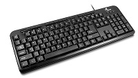 [ID222XTK14] Xtech XTK-130E Keyboard Wired USB Ingles Negro