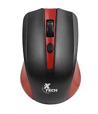 [ID011XTK14] Xtech Mouse Wireless 2.4 GHz 1600dpi Red XTM-310RD