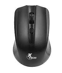[ID011XTK13] Xtech Mouse Wireless 2.4 GHz 1600dpi All Black XTM-310BK