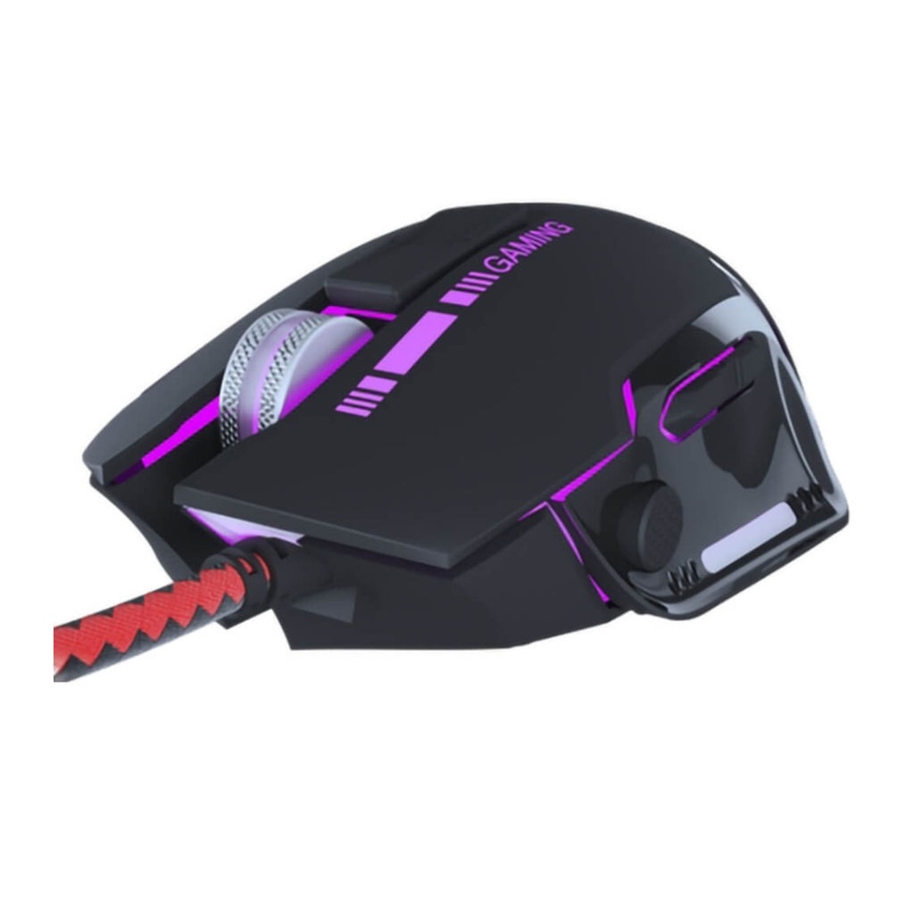 [ID011XTK42] Xtech Mouse Gaming XTM-720 Wired USB 7200 DPI Black
