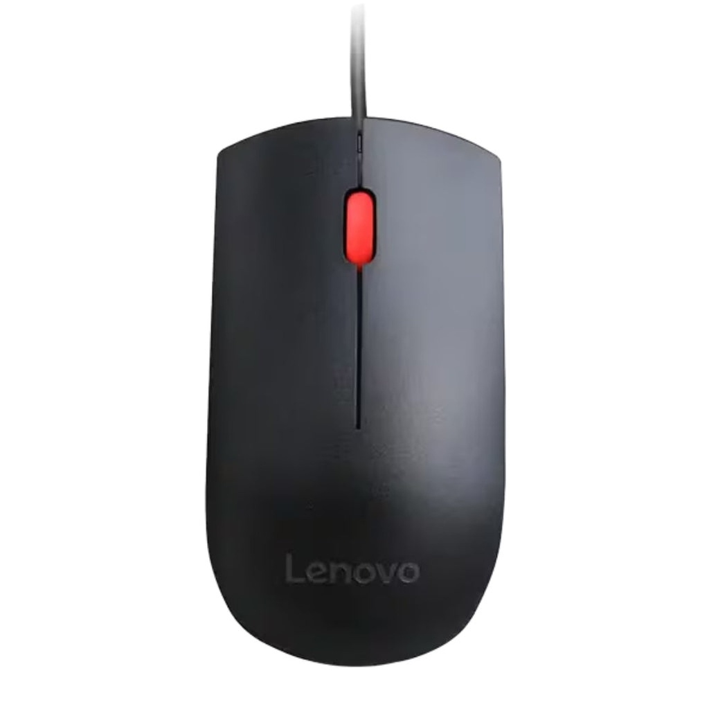[ID010LEN18] Lenovo Essential Ratón Óptico USB Negro 3 Botones Diestro/Zurdo