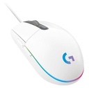 Logitech G203 LIGHTSYNC Ratón Gaming Óptico Cableado Blanco