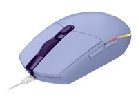 [ID023LOG06] Logitech Gaming Mouse G203 LIGHTSYNC Cableado USB Lila