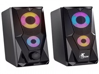 [MM222XTK96] Xtech Altavoces Gaming 2.0 Negro con Luz LED XTS-131