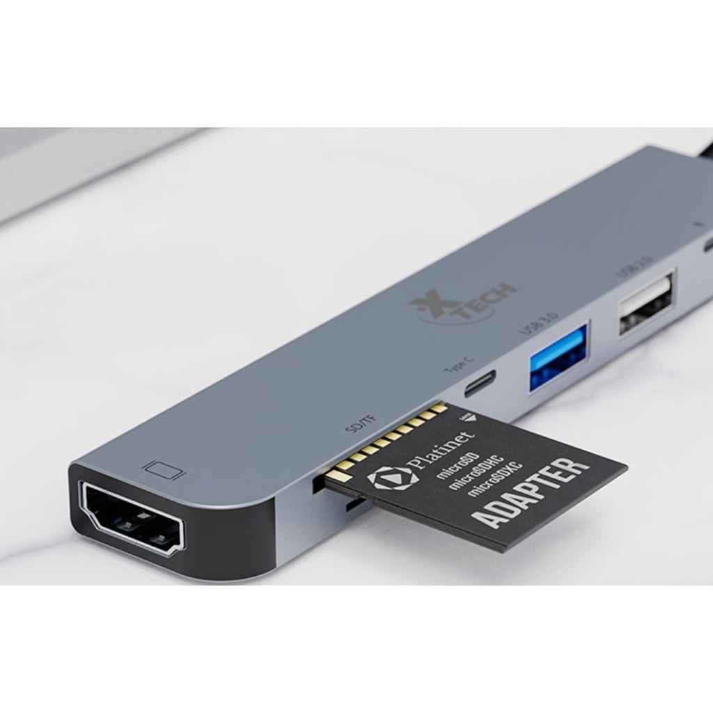 [AB005XTK18] Xtech Hub 7 Puertos USB-C 7-in-1 XTC-571