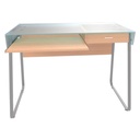 Xtech Escritorio S Lvl Vidrio XTF-CD197 Sicomoro