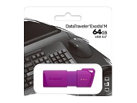 [CH411KNG64] Kingston USB 3.2 Gen 1 64GB NEON Purple