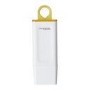 Kingston 128GB USB 3.0 Flash Drive Plastic White-Yellow