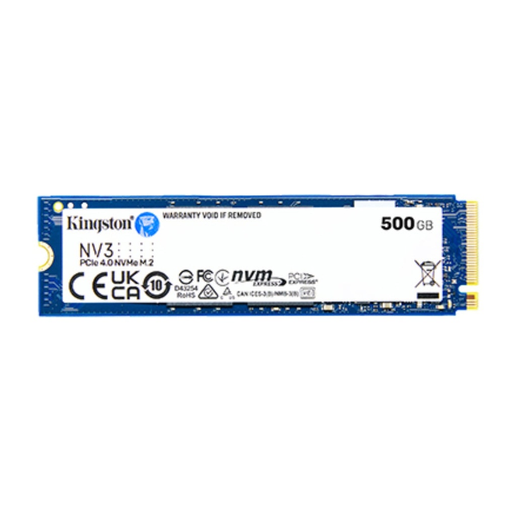 [DH500KNG10] Kingston NV3 M.2 2280 NVMe SSD 500GB (Hasta 6000MB/s)