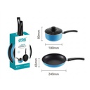 Set de Ollas Antiadherente Winning Star ST-5223 Aluminio 4 Piezas