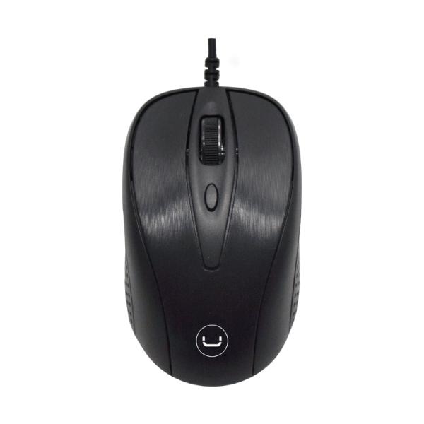 [1202117] Unno Tekno Mouse Trek Alambrico USB 1600 Dpi Negro MS6513BK