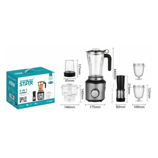 [ED1002] Licuadora Winning Star 6 en 1 ST-2087 350W 1.8L