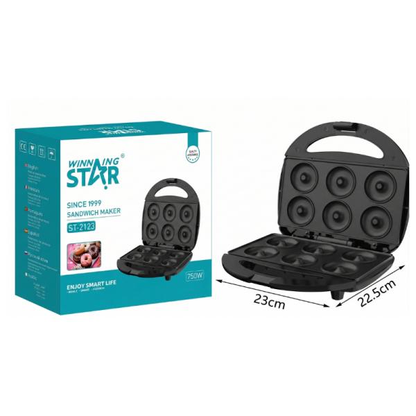 [ED1018] Máquina para Donas Winning Star 750W ST-2123 Antiadherente
