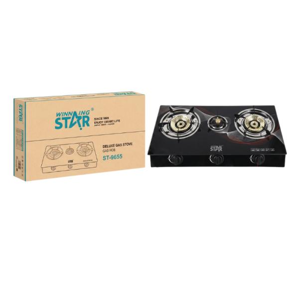 [ED1024] Estufa de Gas Winning Star ST-9655 Mesa 3 Quemadores Encendido Electrónico