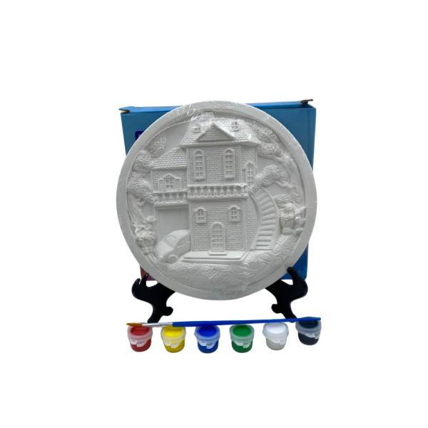 [RM-CREFIG0252] Figuras de Yeso Redondas Caja Castillo Generica