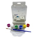 Alcancia Tren Para Colorear Plato Pincel Caja Diversion