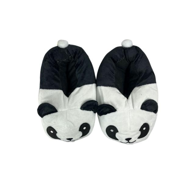[TK-PT009] Pantuflo Panda 26cm Felpa Suave Comodidad Hogareña